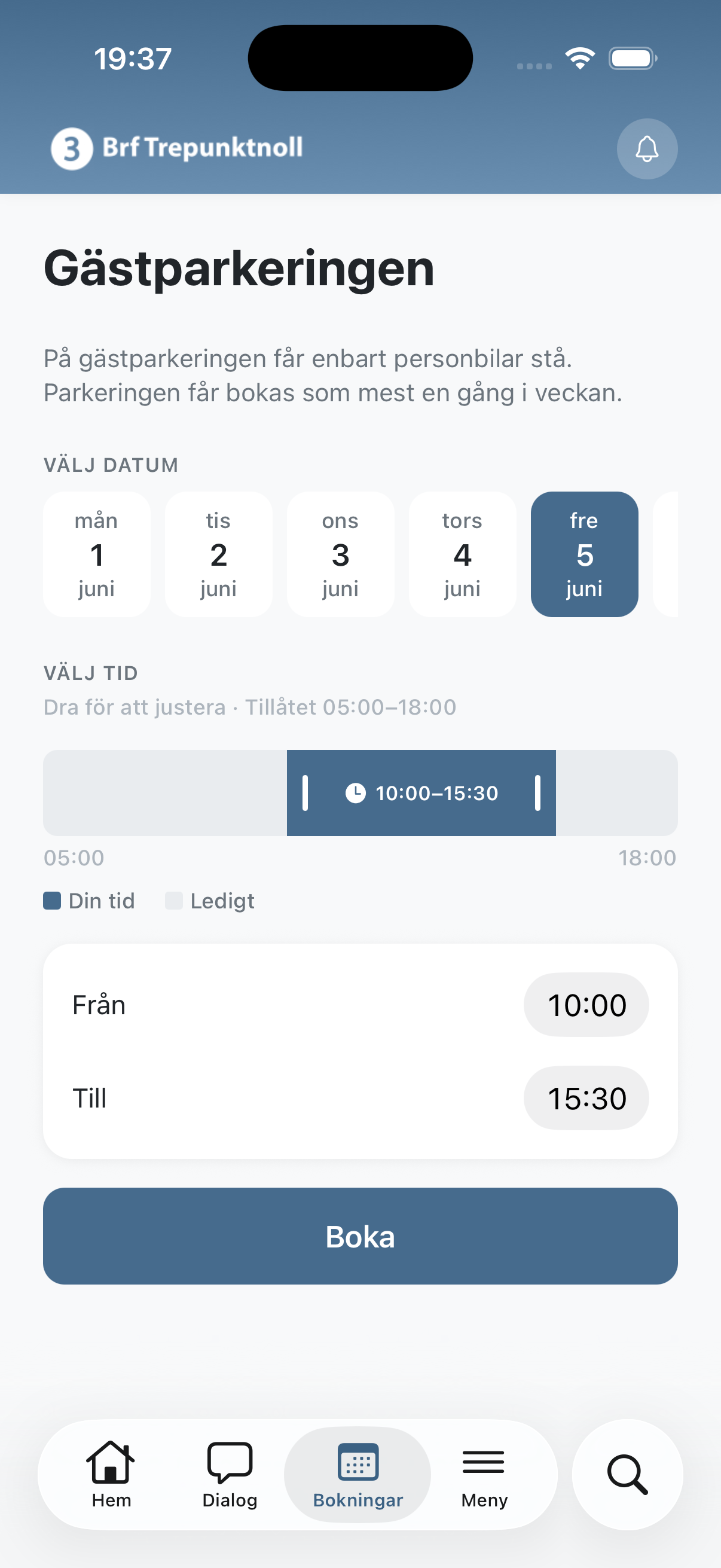 Föreningsproffset – bokningar